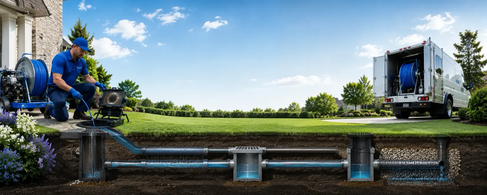 Outdoor drain cleaning information for Golva, ND